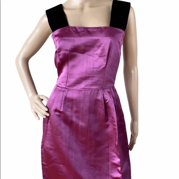 D&G Dolce & Gabbana Satin & Velvet Dress (IT 40 / US 4) - Picture 12 of 15